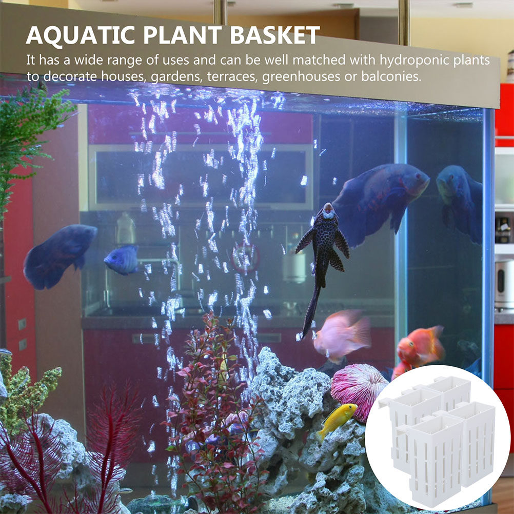 Aquarium Plant Nutrients - 4 szt. Wiszące koszyczki na rośliny