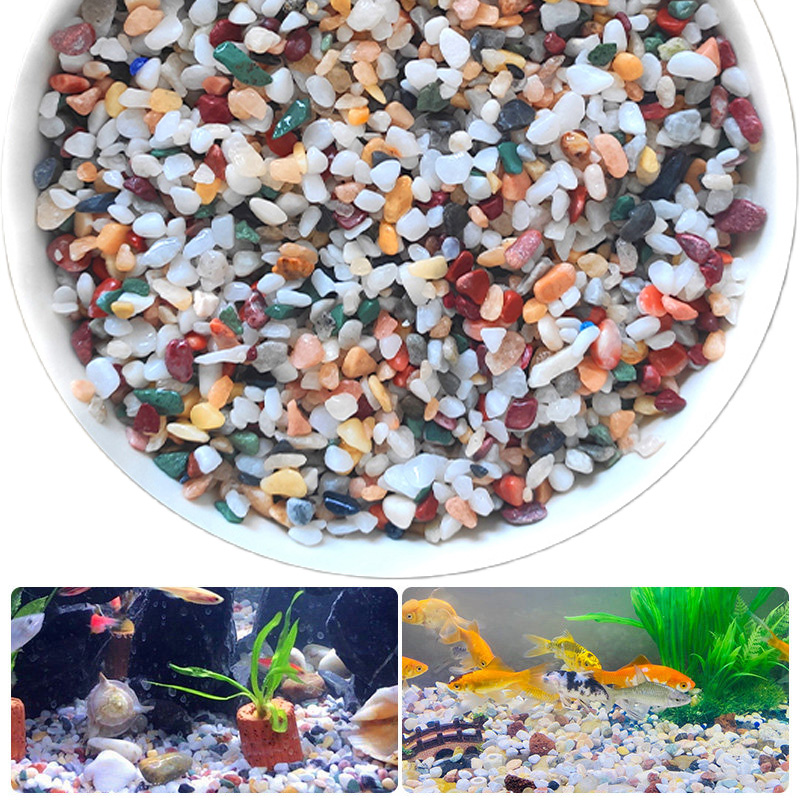 Aquarium Plant Gravel - Naturalny żwir kamieniany 200~1000g Mikro Krajobraz