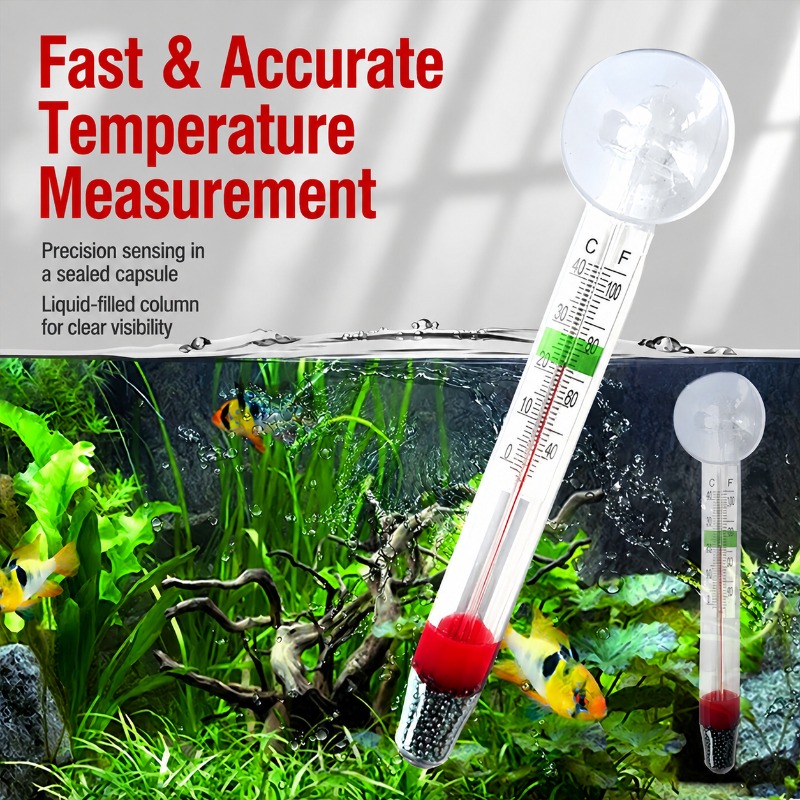 Szklany termometr do akwarium  – Planted Aquarium Water Temperature recenzja i cena