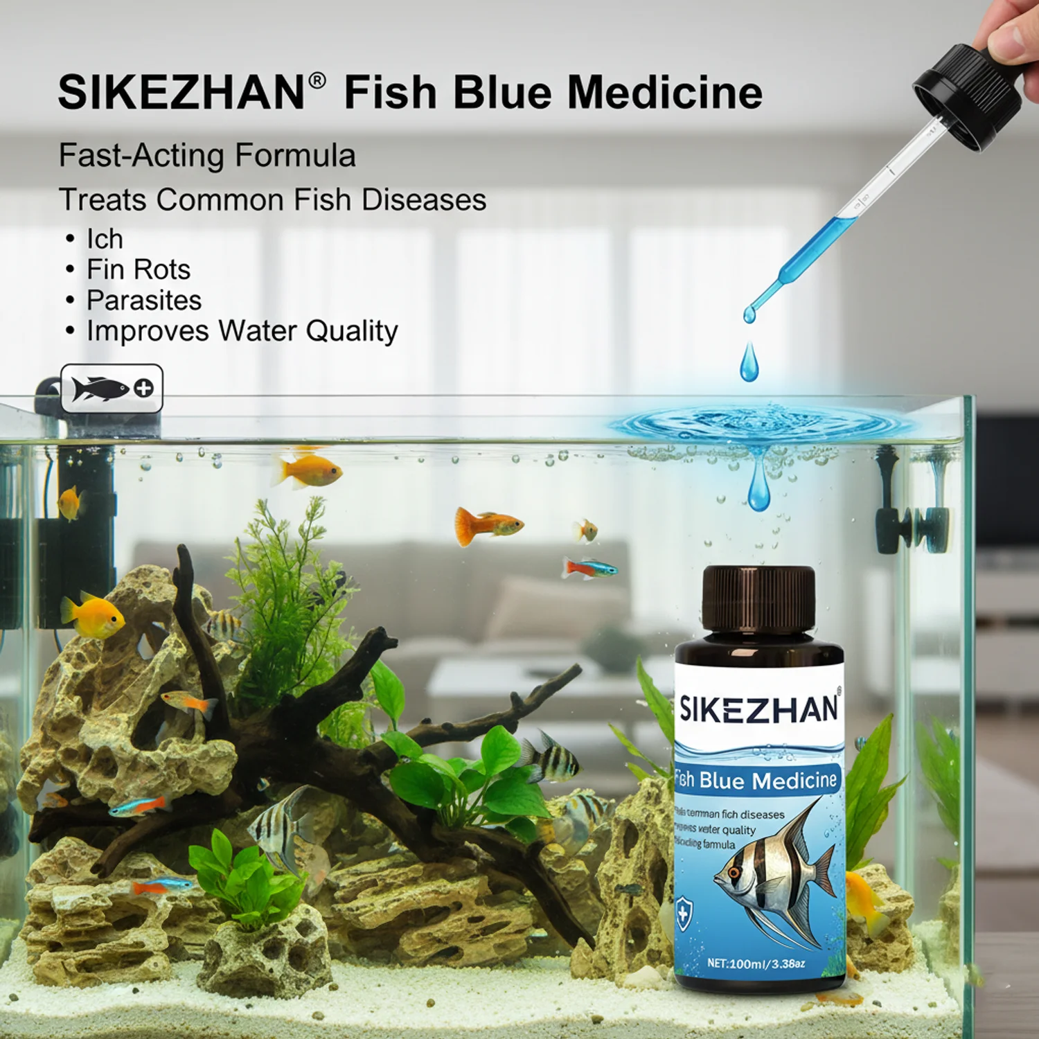 500ml Roztwór Niebieskiego Met – Planted Aquarium Products recenzja i cena