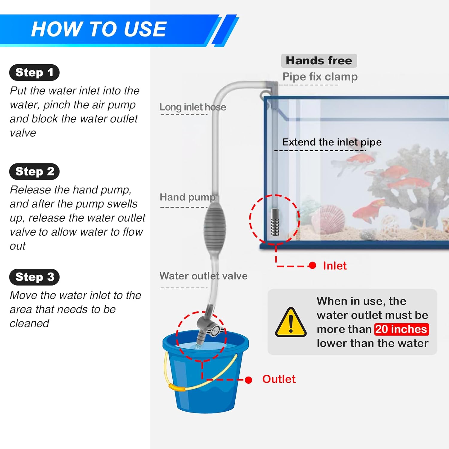 Duży syfon akwariowy do akwari – Planted Aquarium Cleaning Kit recenzja i cena